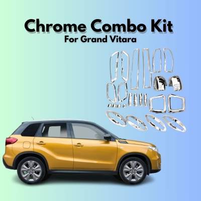  Verkoper Chrome Combo Kit for Maruti Grand Vitara | Chrome Car Accessories (model 2022)