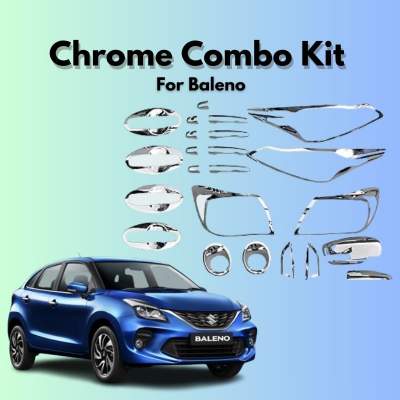  Verkoper Chrome Combo Kit for Maruti Baleno | Chrome Car Accessories (model 2022)