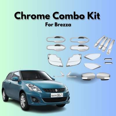  Verkoper Chrome Combo Kit for Maruti Suzuki Dzire | Chrome Car Accessories (model 2020)
