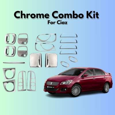  Verkoper Chrome Combo Kit for Maruti Ciaz | Chrome Car Accessories (model 2021)