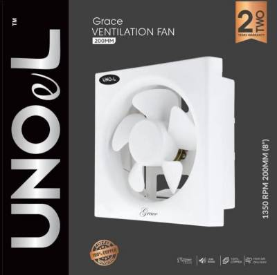 UNOel Ventilation Fan / Exhaust Fan (6,8,10 Inch) 100% Copper wire motor