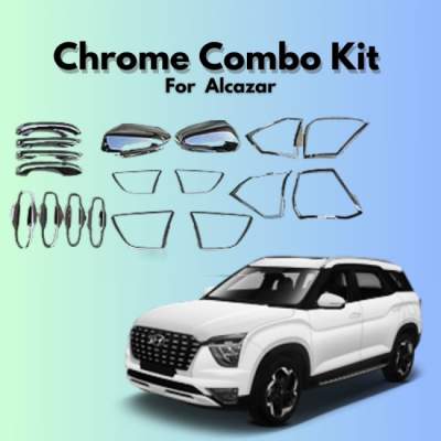 Verkoper Chrome Combo Kit for Hyundai Alcazar | Chrome Car Accessories (model 2021)