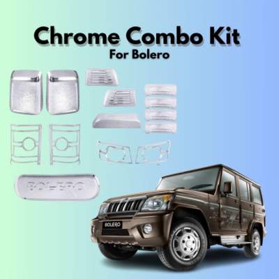  Verkoper Chrome Combo Kit for Mahindr Bolero | Chrome Car Accessories (model 2011)