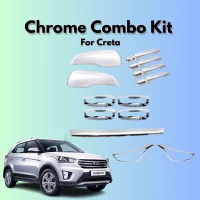  Verkoper Chrome Combo Kit for Hyundai Creta | Chrome Car Accessories (model 2020)