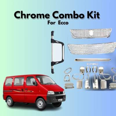  Verkoper Chrome Combo Kit for Maruti Eeco | Chrome Car Accessories (model 2018)