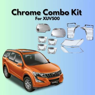  Verkoper Chrome Combo Kit for Mahindr XUV500 | Chrome Car Accessories (model 2012)