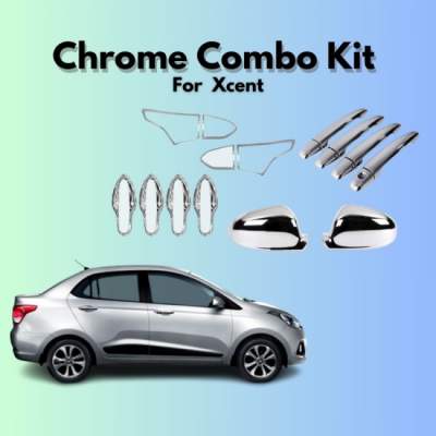  Verkoper Chrome Combo Kit forHyundai Xcent | Chrome Car Accessories (model 2017)