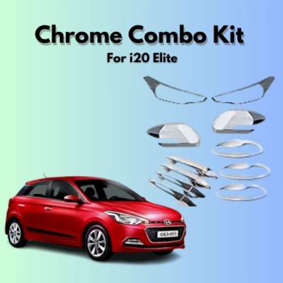  Verkoper Chrome Combo Kit for Hyundai i20 | Chrome Car Accessories (model 2018)
