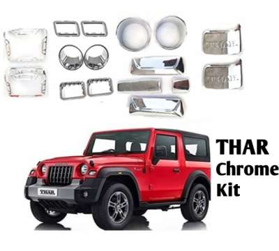 Chrome Combo Kit for Mahindra Thar | Chrome Accessories kit